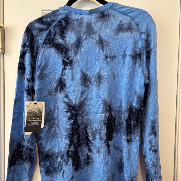 Lululemon Blue Tie Dye Long Sleeved Shirt (XS) Extra Small - Picture 3 of 5